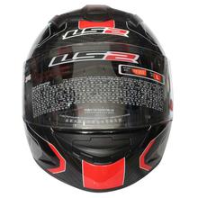 LS2  Rookie Atmos Shine Full Helmet -  Black/White/Red