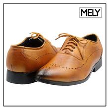 Mely Tan Formal Brogue Shoes For Men
