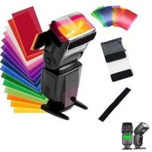 Universal Flash Gels Lighting Filter Combination Kits for Camera Flash light 12 Colors