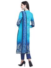 Stylee Lifestyle Blue Cotton Printed Dress Material