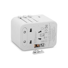 Moshi World Travel Adapter with USB-C and USB-A Ports - White