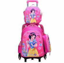 Children Kids School Backpack Trolley With Wheel