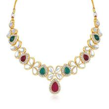 Sukkhi Kundan Astonish Gold Plated Choker Necklace Set for