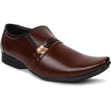 BUWCH Men Brown Formal Shoe Slip On For Men  (Brown)