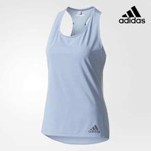 Adidas Light Blue Climachill Striped Tank Top For Women - CE8122