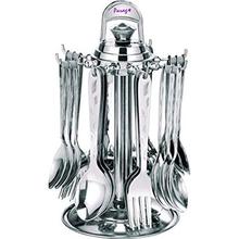 Parag- Lily Stainless Steel Cutlery Set, Set of 25, Silver