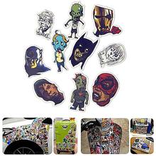 10Pcs Marvel  Zombie Vampire Anime Laptop Luggage Stickers