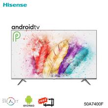 HISENSE 50A7400F - 50" 4K UHD Android Smart LED Tv With Google Certified Android 9.0 & Bluetooth Voice Command Remote