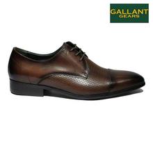 Gallant Gears Coffee Leather Lace Up Formal Shoes For Men - (MJDP31-12)