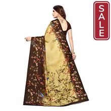 SALE-Anni Designer Women's Khadi Silk Printed Saree With