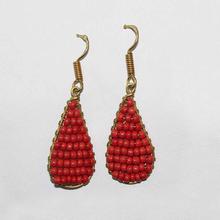 Beaded Metal Earrings For Women