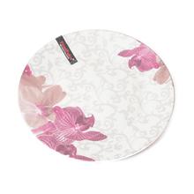 FLOWERWARE 11 Inch White Printed Melamine Plate