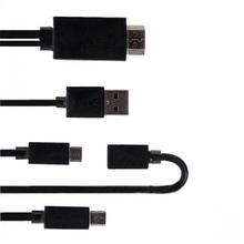 Aafno Pasal Aafno Pasal High Quality MHL Kit Universal MHL Micro USB to HDMI Cable 6.5 Feet/2M 1080P HDTV Adapter