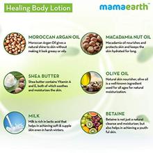 Mamaearth Healing Body Lotion With Moroccan Argan & Macadamia Nut Oil