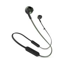 JBL T205BT Pure Bass Wireless Metal Earbud Headphones With Mic - Black