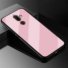 Phone cases For Nokia 7 Plus Cover Ultra Thin Luxury Tempered Glass