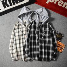 Long-sleeved shirt _ autumn new men's Korean fashion plaid