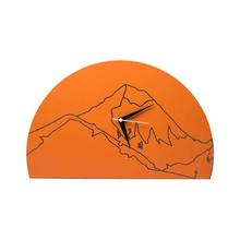 Orange Mount Everest Design Hemispherical Analog Wall Clock