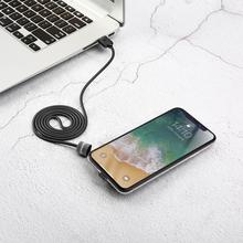 Baseus Suction Cup USB Cable For iPhone X 8 7 6 Game Mobile Phone Cable 2.4A Fast Charging Charger Adapter Data Cord Games Cable