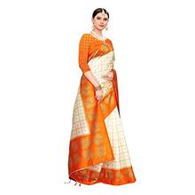 ANNI DESIGNER Silk Saree with Blouse Piece (Square Peacock