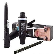 Hr Combo Pack of Kajal with Eyeliner and Mascara 3 in 1