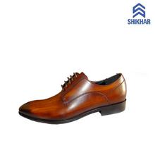 Shikhar Shoes Plain Leather Shoes For Men (1720)- Dark Brown