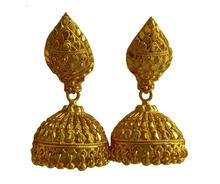 Traditional Gold Plated Fancy Party Wear Jhumka / Jhumki Earrings for Girls and Women