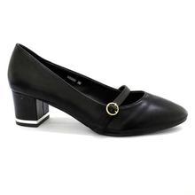 DMK Black Solid Pump Heel Shoes For Women - 98685