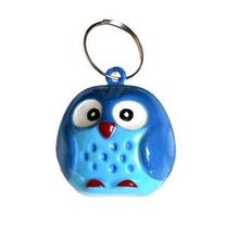 Blue Owl Metal Pet Collar Bell