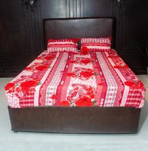 Cotton Bedsheet King Size With 2 Pillow Covers