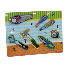 Multicolored Raised Tools Puzzle Tray For kids