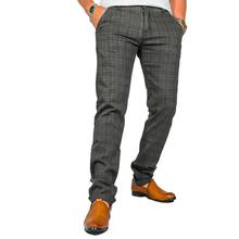 Virjeans Stretchable Cotton Check Chinos Pant for Men (VJC 713) Blue