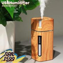 Portable Mini Humidifier Wood Grain Ultrasonic USB Aroma Air