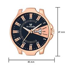 SALE- Armado Analogue Black Dial Men's Watch (Ar-045-Copper)