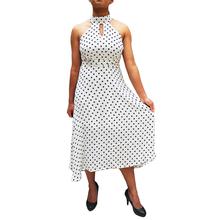 Polka Dot White with Black Dot One Piece