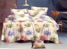 Double Bed Cotton Bedsheet Tropical Design