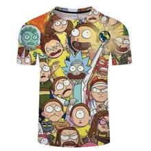 Rick and Morty t shirt Galaxy tshirt Men t-shirt 3D Tops&Tees Funny