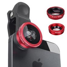 Universal 3 in 1 Clip Lens with USB Flashlight and selfie light