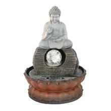 Grey Water Fountain Buddha Showpiece