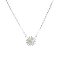 Creative jewelry_Wanying jewelry small daisy necklace s925