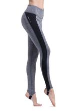 Wide Waistband Colorblock Stirrup Leggings