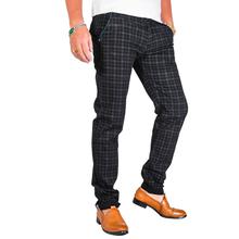 Virjeans Stretchable Cotton Check Black Chinos Pant for Men (VJC 715) 2