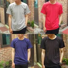 Combo Of 4 Plain Round Neck T Shirts For Men-Red, Black,Navy Blue,Grey