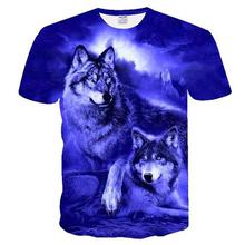 BIANYILONG 2018 flame Wolf printed 3D T shirts Men T-shirts New Design