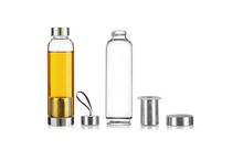 Borosilicate Glass Bottle Tea infuser-420 ml