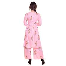 Fashiongrape anarkali kurti with plazo pant set, Pink