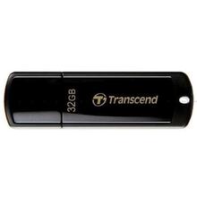 Transcend JF350 32GB Piano Finish USB 2.0 Pen Drive- (Black)