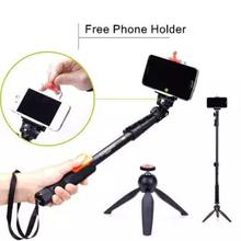 Combo of Yunteng 1288 Selfie Stick with Monopod + YT-228 Mini Tripod