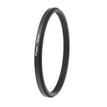 77mm-72mm Anodized Aluminium Step Down Lens Filter Adapter