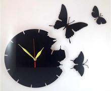 Flying Butterflies Decorative Wall Clock